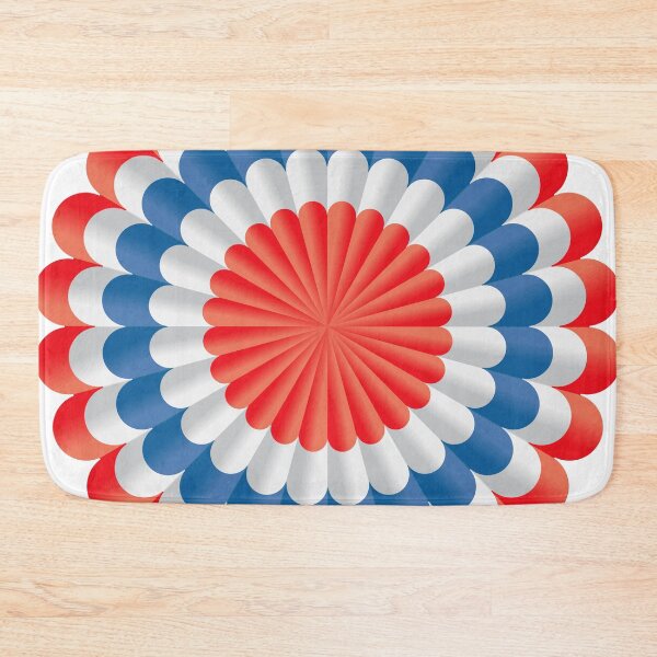 Item preview, Patriotic Red White and Blue Rosette Paper Fan designed and sold by dcohea.
