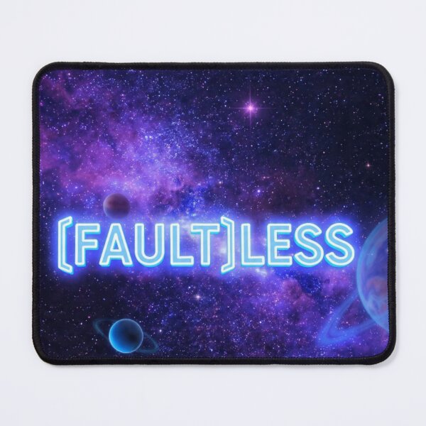 Item preview, [FAULT]LESS - Neon Galaxy Typography Cosmic Motivational Art designed and sold by RAMHEARTS.