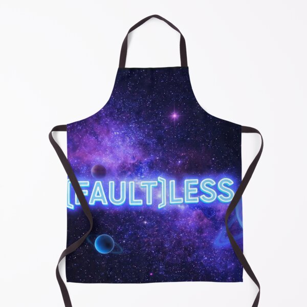 Item preview, [FAULT]LESS - Neon Galaxy Typography Cosmic Motivational Art designed and sold by RAMHEARTS.