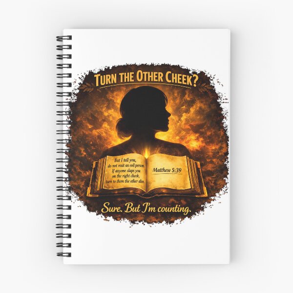 Item preview,  Turn the Other Cheek — Sure, But I’m Counting designed and sold by ChaoticVibe22.