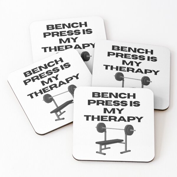 Item preview, Bench Press Is My Therapy - Funny Gym Lifting Motivation designed and sold by eknoy.