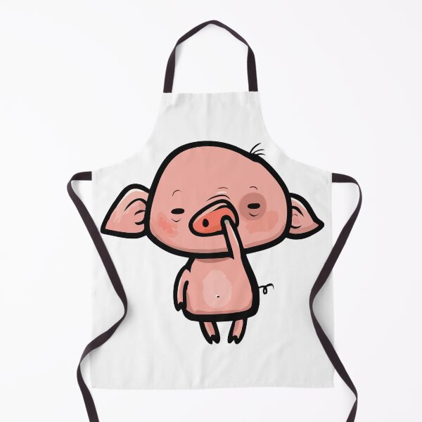 Item preview, Funny Sleepy Pig Cartoon Art - Cute Bored Piggy designed and sold by Centaurosticker.