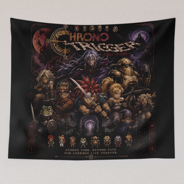 Item preview, Chrono Trigger Characters Aesthetic Art - Retro RPG Classic Vintage Design designed and sold by Trinidesigns123.