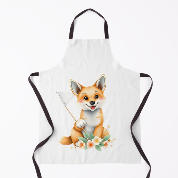 Item preview, Cute Dingo Holding White Flag With Flowers designed and sold by Passionread.