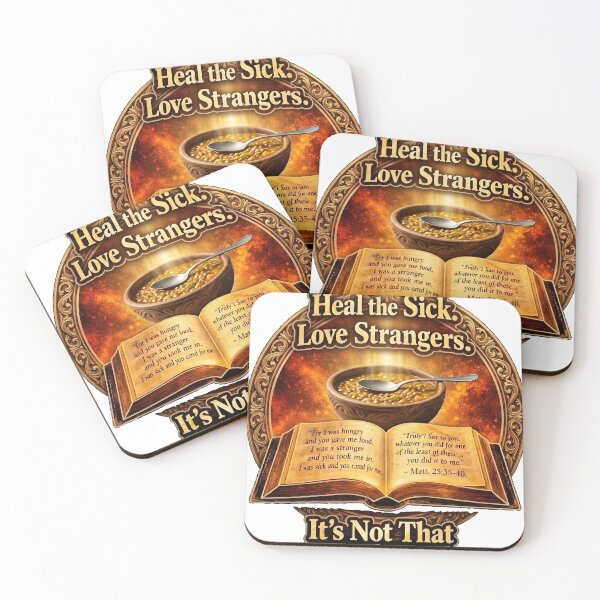 Item preview, Feed the Poor. Heal the Sick. Love Strangers — It’s Not That Complicated designed and sold by ChaoticVibe22.