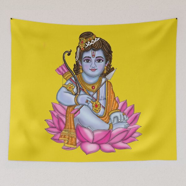 Item preview, Child Rama Digital Artwork | Divine Bal Ram Hindu Illustration designed and sold by Harshit_Digital_Arts.