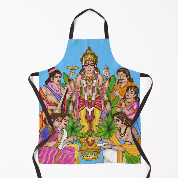 Item preview, Satya Narayana Artwork | Divine Hindu Spiritual Digital Illustration designed and sold by Harshit_Digital_Arts.