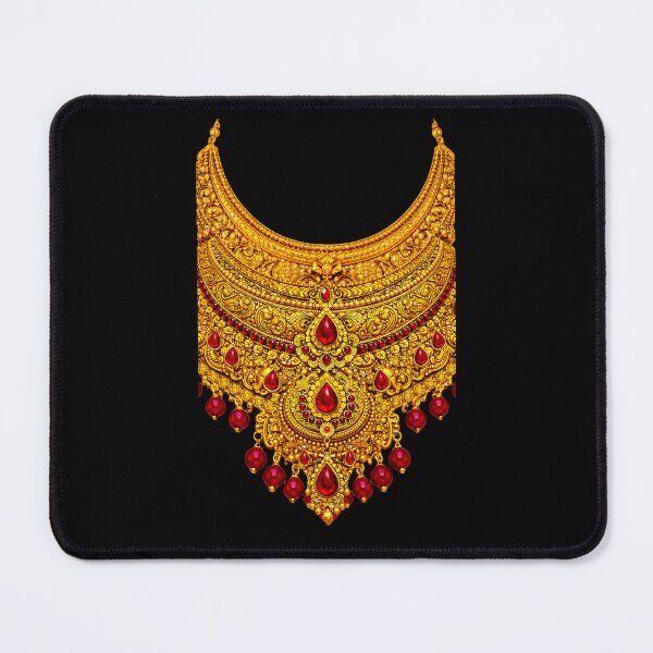 Item preview, THE EMPRESS OF RUBY GOLD – ROYAL ORNAMENT SERIES - black background designed and sold by WheelieGdArt.