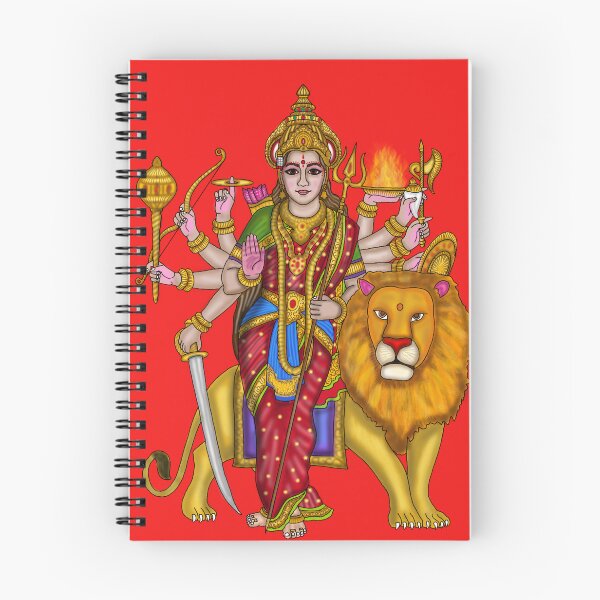 Aperçu de l'œuvre Illustration numérique de la déesse Durga | Déesse hindoue divine créée et vendue par Harshit_Digital_Arts.