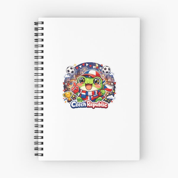 Item preview, Cute Kawaii Frog Czech Football Fan Sticker designed and sold by Cozy404Lab.