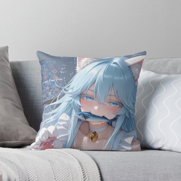 Item preview, Elfaria Albis Serfort Wistoria Wand and Sword Playful Catgirl Blue Glow designed and sold by Spraykart.