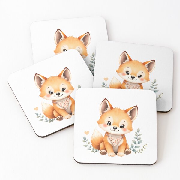Item preview, Cute Baby Dingo With Floral Bandana and Hearts designed and sold by Passionread.