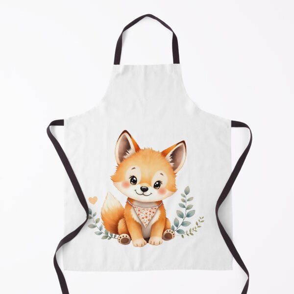Item preview, Cute Baby Dingo With Floral Bandana and Hearts designed and sold by Passionread.