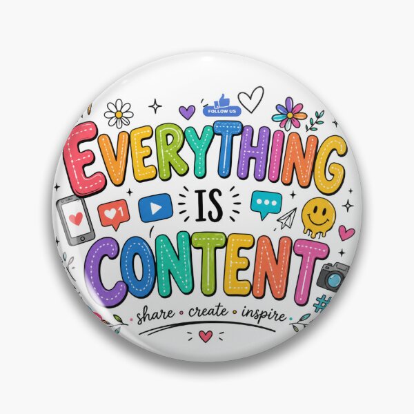 Item preview, Everything Is Content | Colorful Content Creator Merch  designed and sold by laExpose.