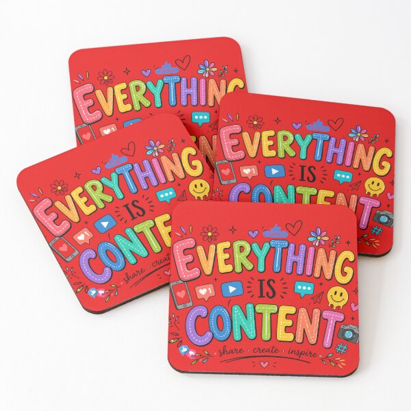 Item preview, Everything Is Content | Colorful Content Creator Merch  designed and sold by laExpose.