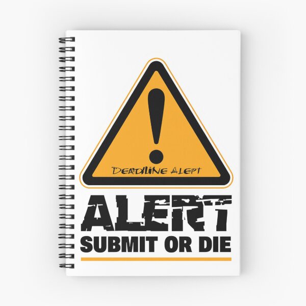 Item preview,  Funny Student Sticker — Deadline Alert Submit or Die College Humor Procrastination Student Gift Laptop Decal designed and sold by AMBAYK.