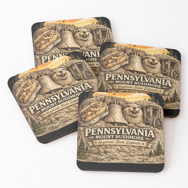 Item preview, Pennsylvania Mount Rushmore Shirt – Keystone State Legends Retro Design designed and sold by Laughprints.