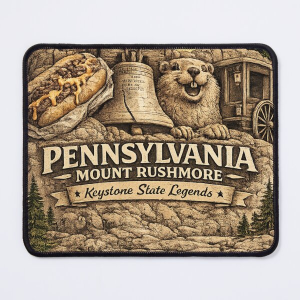 Item preview, Pennsylvania Mount Rushmore Shirt – Keystone State Legends Retro Design designed and sold by Laughprints.