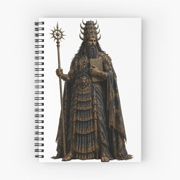 Artikelvorschau, Enlil, mesopotamischer Gott, Windsturm, Autorität, Mythologie, Design entworfen und verkauft von The Dark Files.