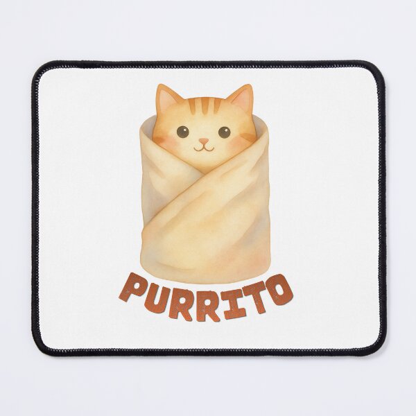 Item preview, Purrito Funny Cat designed and sold by Atmospheric Threads.