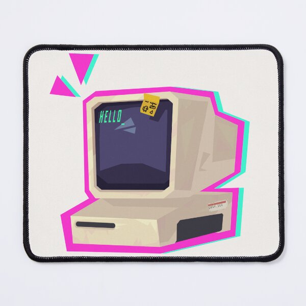 Item preview, Retro Computer Sticker | A cute cartoon stylized 80s - 90s monitor | designed and sold by PaleoNouveau - Gray.sev.