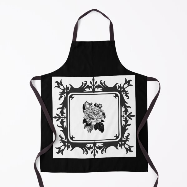 Item preview, Elegant Black and White Floral Frame Nature Design designed and sold by DervoTeck2767.