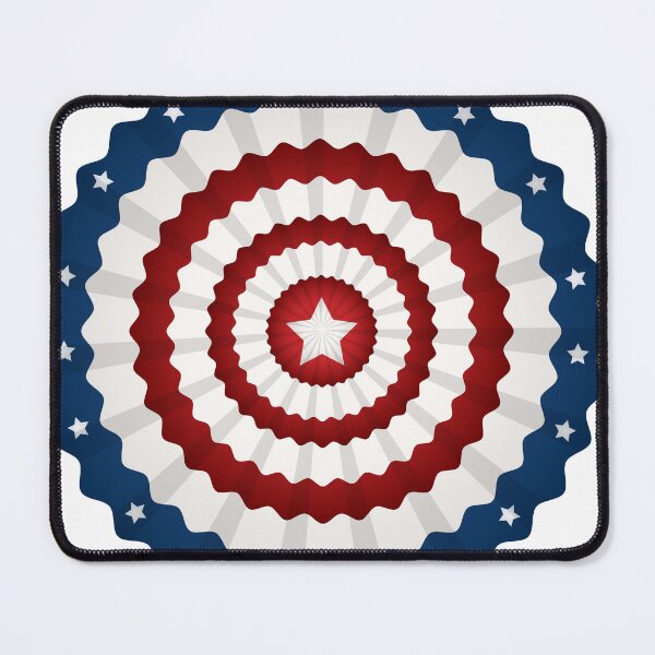 Item preview, Patriotic Red White and Blue Rosette Paper Fan designed and sold by dcohea.