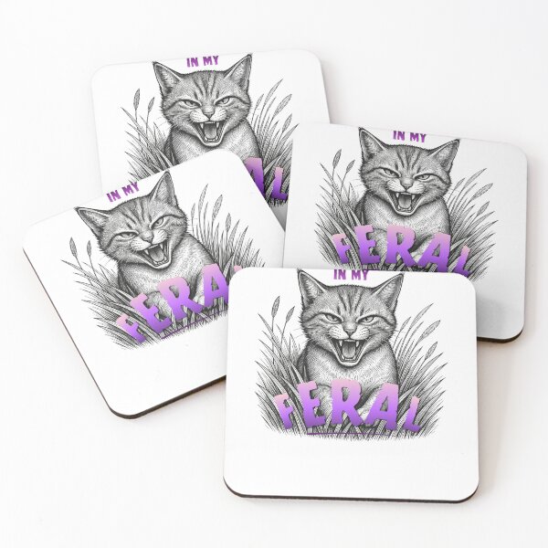 Item preview, In My Feral Era / Roaring Kitten Tee designed and sold by Atmospheric Threads.