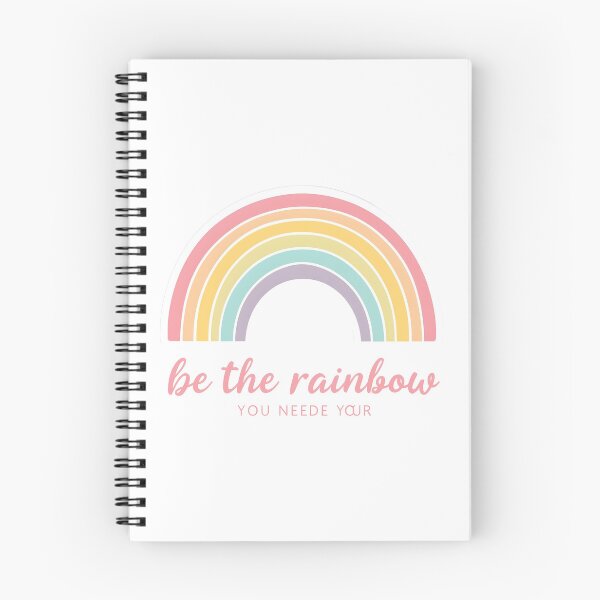 Item preview, Be The Rainbow You Need Your Inspirational Quote Rainbow Minimalist Positive Vibes Design designed and sold by Pride_Prints.