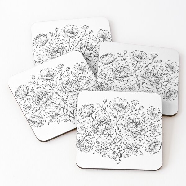 Item preview, Noir Botanical Art designed and sold by BrunoLinuxArt.