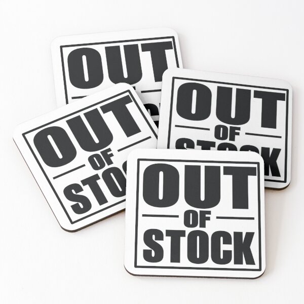 Item preview, Funny Bold Sticker — Out of Stock Minimal Typography Humor Relatable Gen Z Sarcastic Streetwear Laptop Decal designed and sold by AMBAYK.
