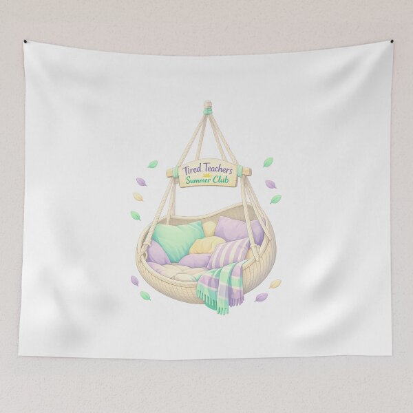 Item preview, Tired Teachers Summer Club designed and sold by LuveraxArt.