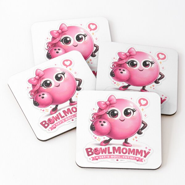 Item preview, Bowl Mommy Cute Pink Bowling Ball Mother's Day Gift designed and sold by Surreal Characters & Cute Pups.