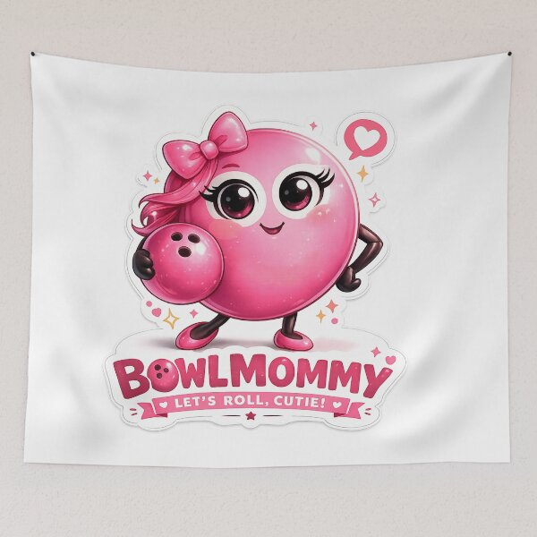 Item preview, Bowl Mommy Cute Pink Bowling Ball Mother's Day Gift designed and sold by Surreal Characters & Cute Pups.