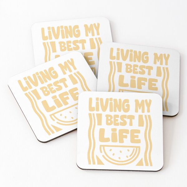 Item preview, Living My Best Life - Motivational Quote | Summer Vibes Design designed and sold by THROUGH-LIFE.