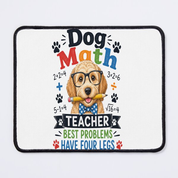 Item preview, Dog Math Teacher Best Problems Have Four Legs Funny Math Teacher Gift designed and sold by PlushFutura.