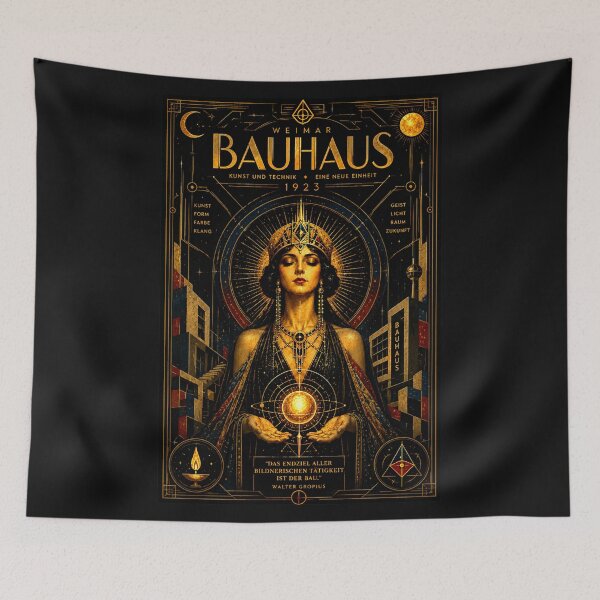 Item preview, Weimar Bauhaus 1923 — The Golden Architect designed and sold by Sanctum Icons.