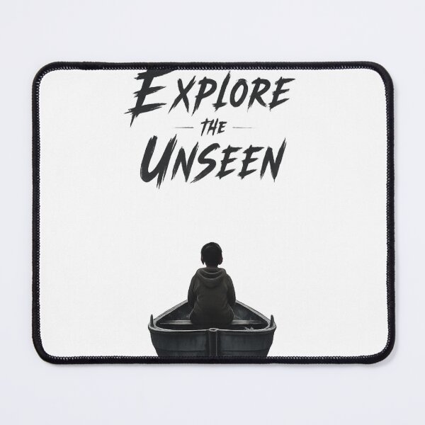 Item preview, Explore The Unseen – Lonely Boat Ocean Adventure Graphic T-Shirt Design designed and sold by Lifehackerplus1.