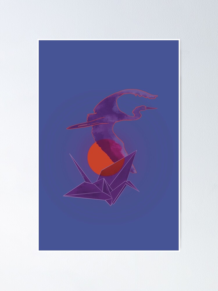 Thumbnail 1 of 3, Poster, Two Cranes designed and sold by AteloLucid.