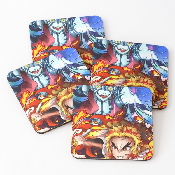 Item preview, Akaza Demon Slayer Fiery Duo Focus designed and sold by 108Recordings.