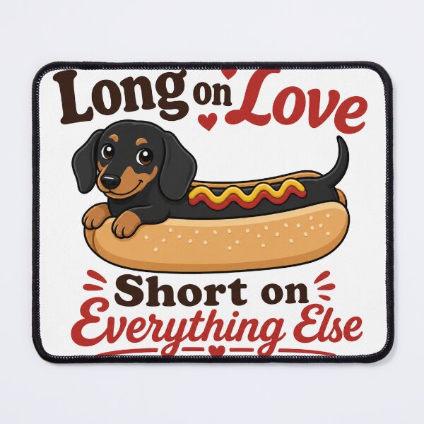 Item preview, Long on Love Short on Everything Else Dachshund designed and sold by PlushFutura.