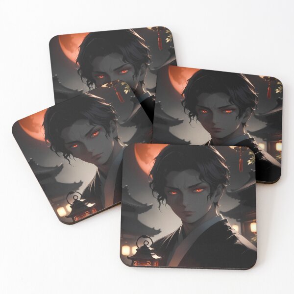 Item preview, Muzan Kibutsuji Demon Slayer Crimson Moon Lantern Portrait designed and sold by 108Recordings.