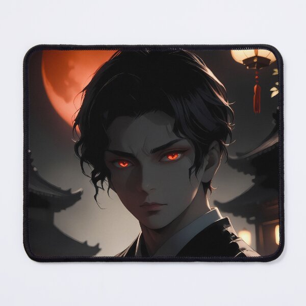 Item preview, Muzan Kibutsuji Demon Slayer Crimson Moon Lantern Portrait designed and sold by 108Recordings.