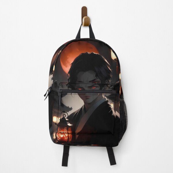 Item preview, Muzan Kibutsuji Demon Slayer Crimson Moon Lantern Portrait designed and sold by 108Recordings.