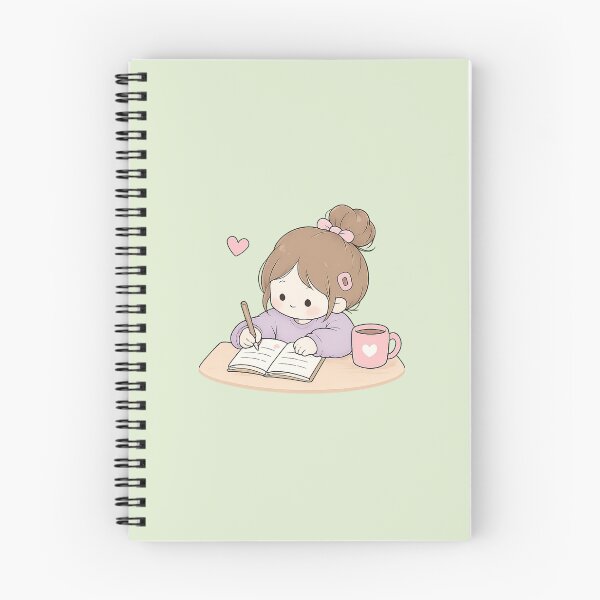 Item preview, Cute Study Girl With Coffee designed and sold by saeede-afshari.