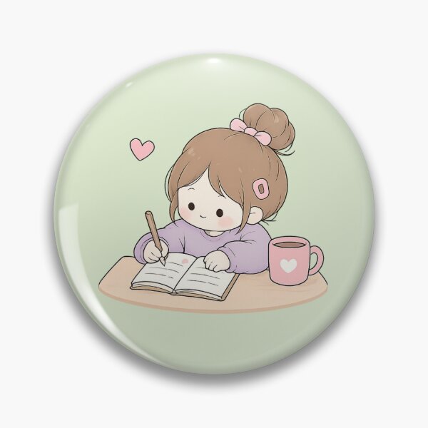 Item preview, Cute Study Girl With Coffee designed and sold by saeede-afshari.
