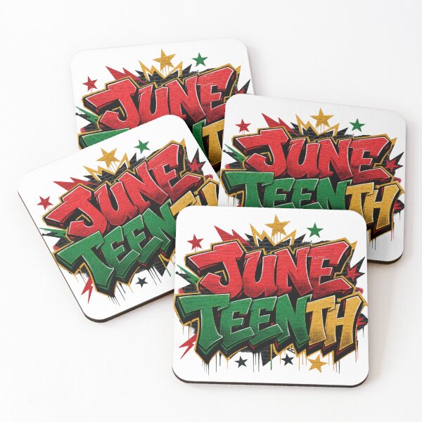 Item preview, Juneteenth Graffiti Art Bold Pan-African Colors designed and sold by PlushFutura.