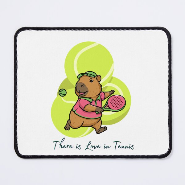 Item preview, There is Love in Tennis. Cute Capybara Playing Tennis. Gift for a Tennis Fan, Tennis Player, Tennis Lover. designed and sold by ShrimpAndGrits.