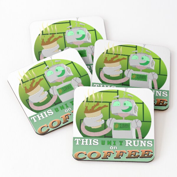 Item preview, This Unit Runs On Coffee designed and sold by TrisNGar.