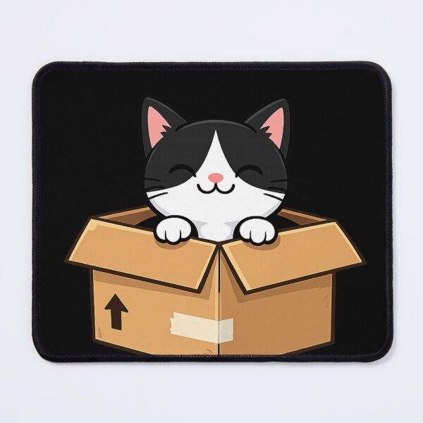 Item preview, Cute Cat in a Box designed and sold by funny things random.